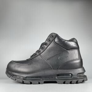 Nike Air Max ACG Goadome Men’s Size 8.5 Triple Black Waterproof Leather Boot GUC